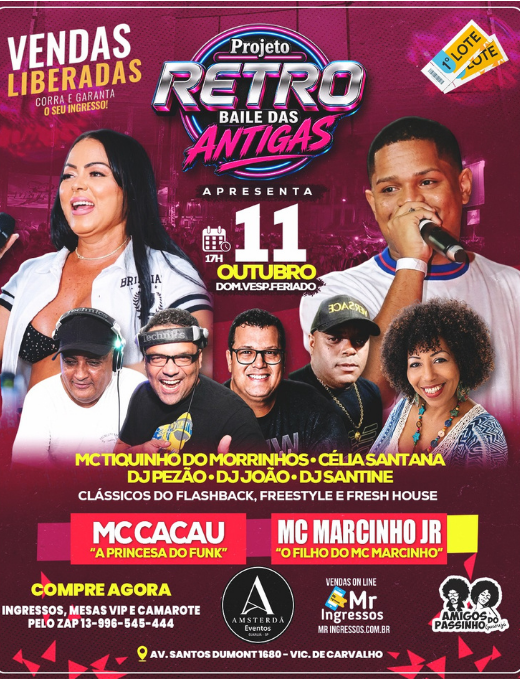 PROJETO RETRÔ bailes das antiga