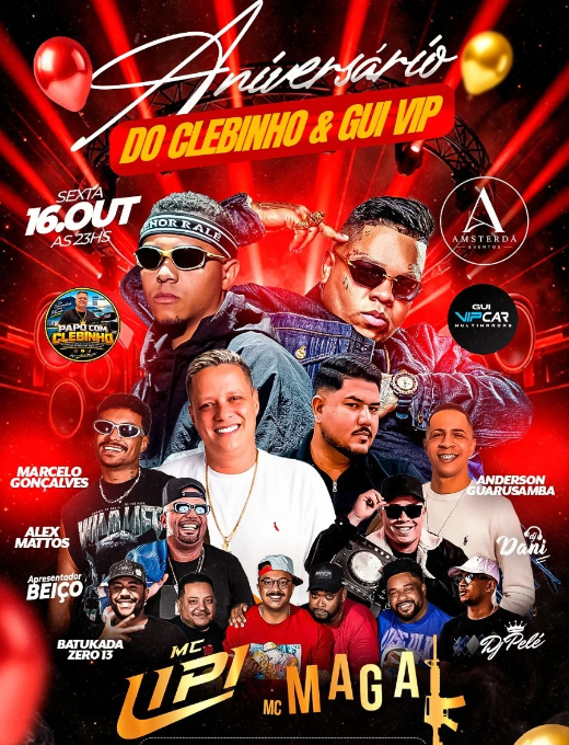 Aniversário do Clebinho e do Gui Vip